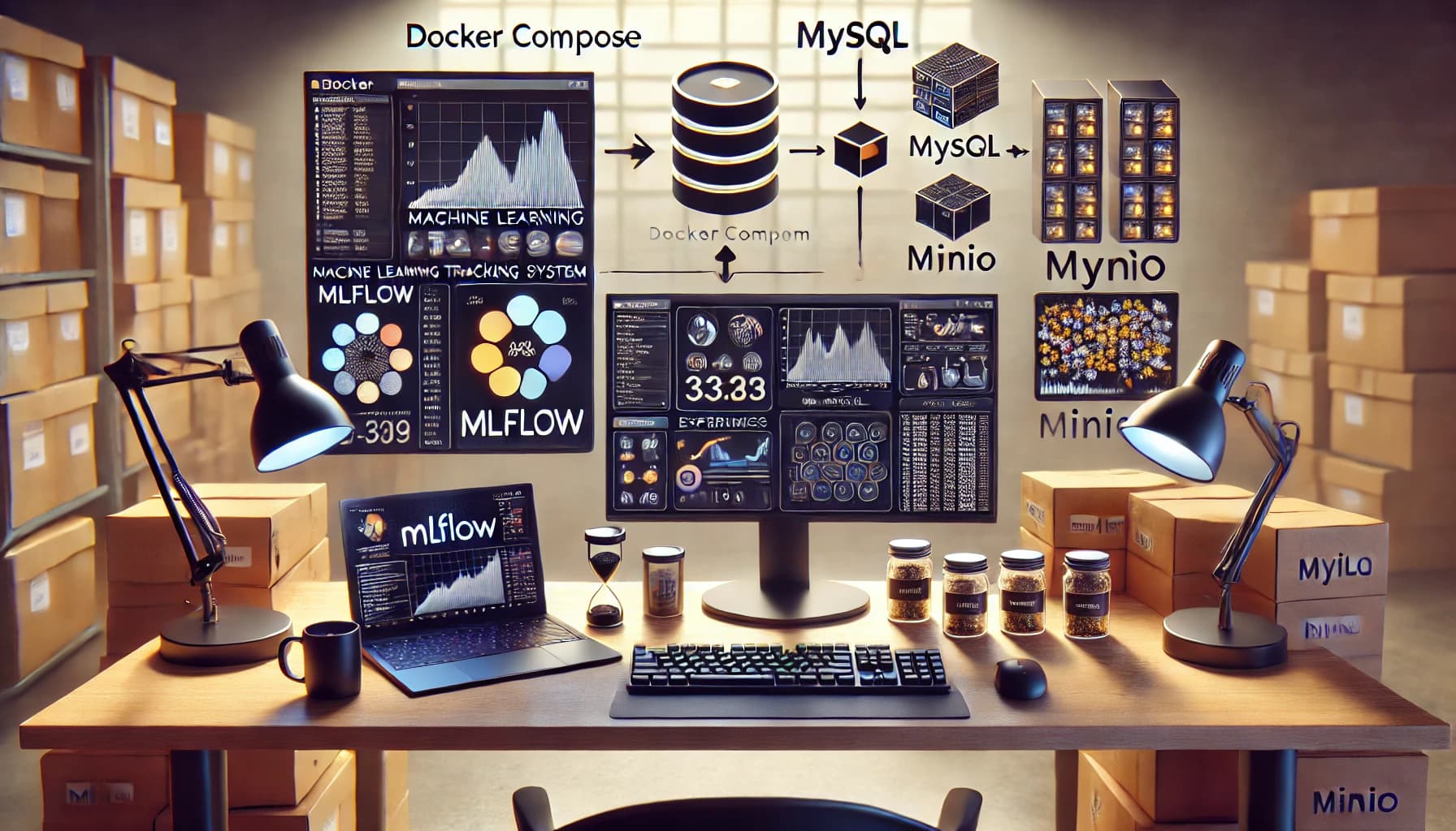 Machine Learning Trancking, Mlflow using MySQL and MINIO